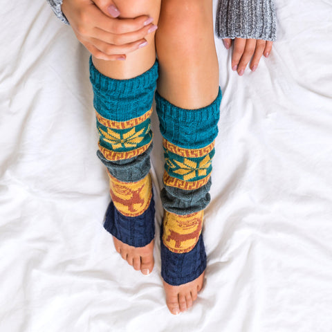 Nordic Snowflake Leg Warmer in - photo