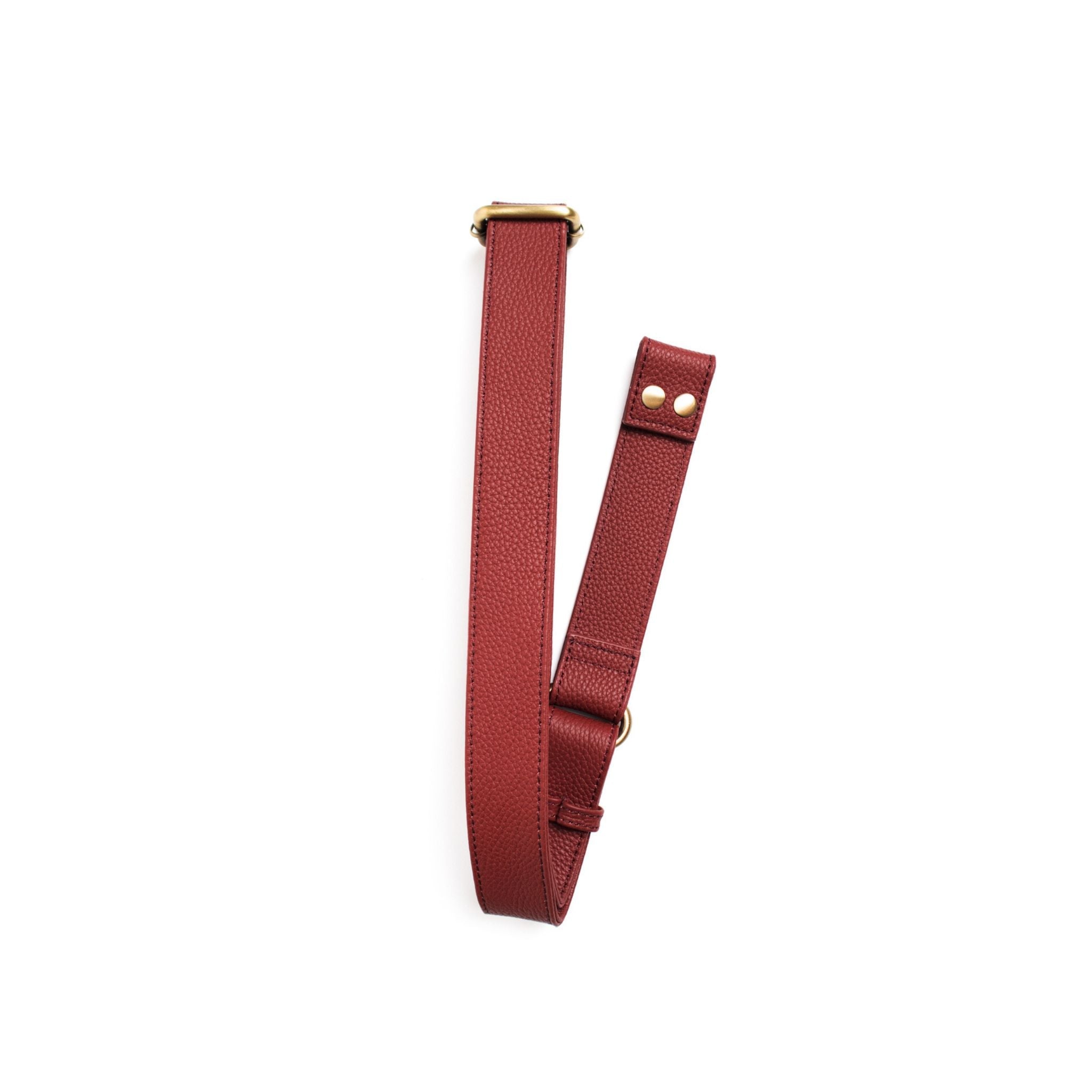 The Crossbody Strap in The Tatum Berry Togo - Goods photo