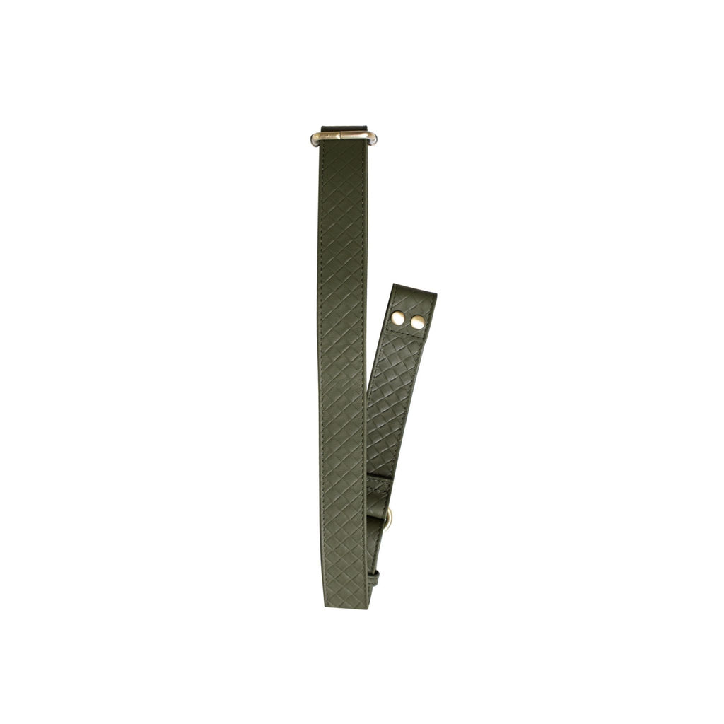 The Crossbody Strap in The Tatum Olive Woven - Goods photo