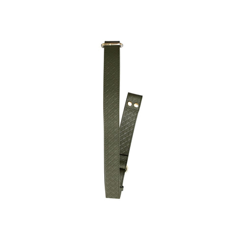 The Crossbody Strap in The Tatum Olive Woven - Goods photo