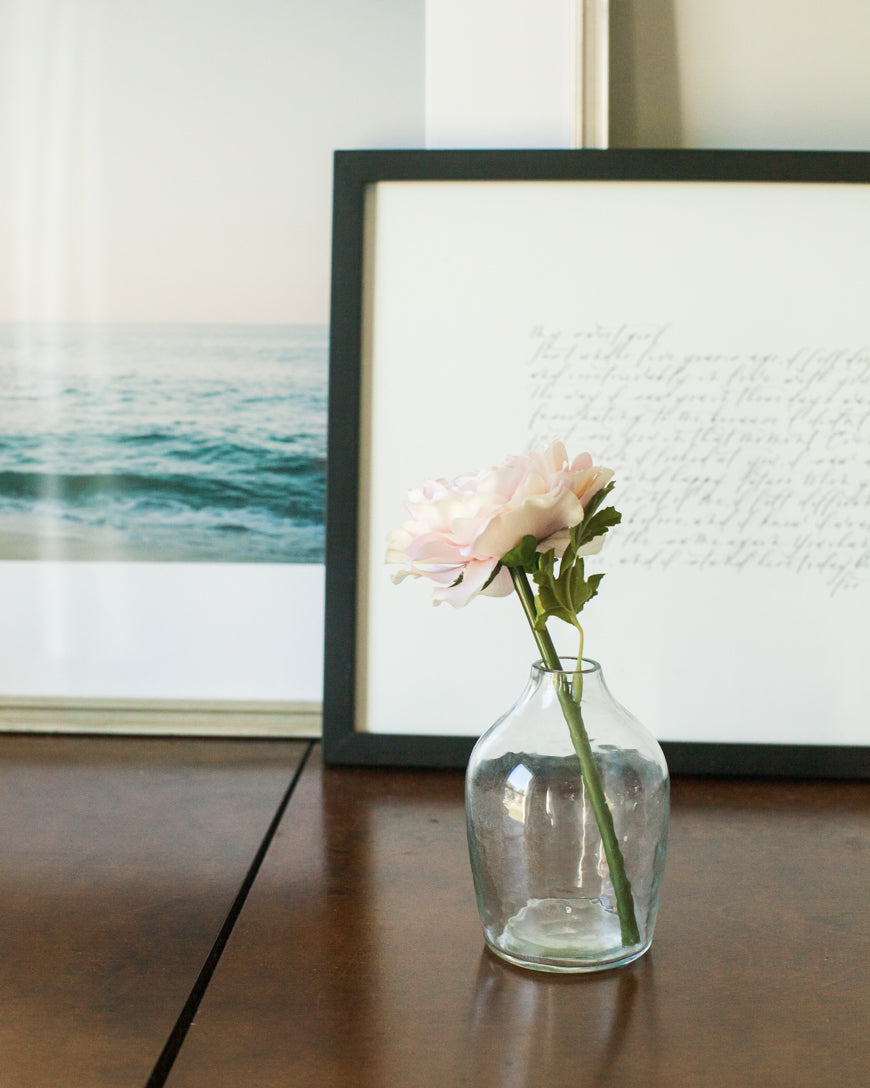 Haley Handblown Hammered Bud Vase in - Vase photo