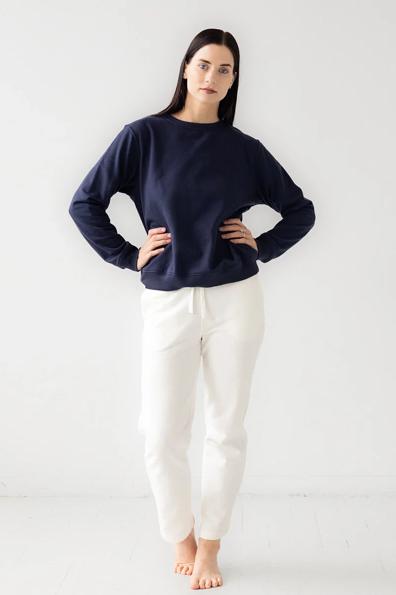 Straight Leg Sweatpants by SALUA in White - PANTS photo