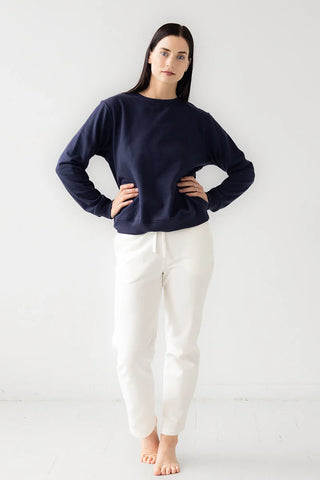 Straight Leg Sweatpants by SALUA in White - PANTS photo