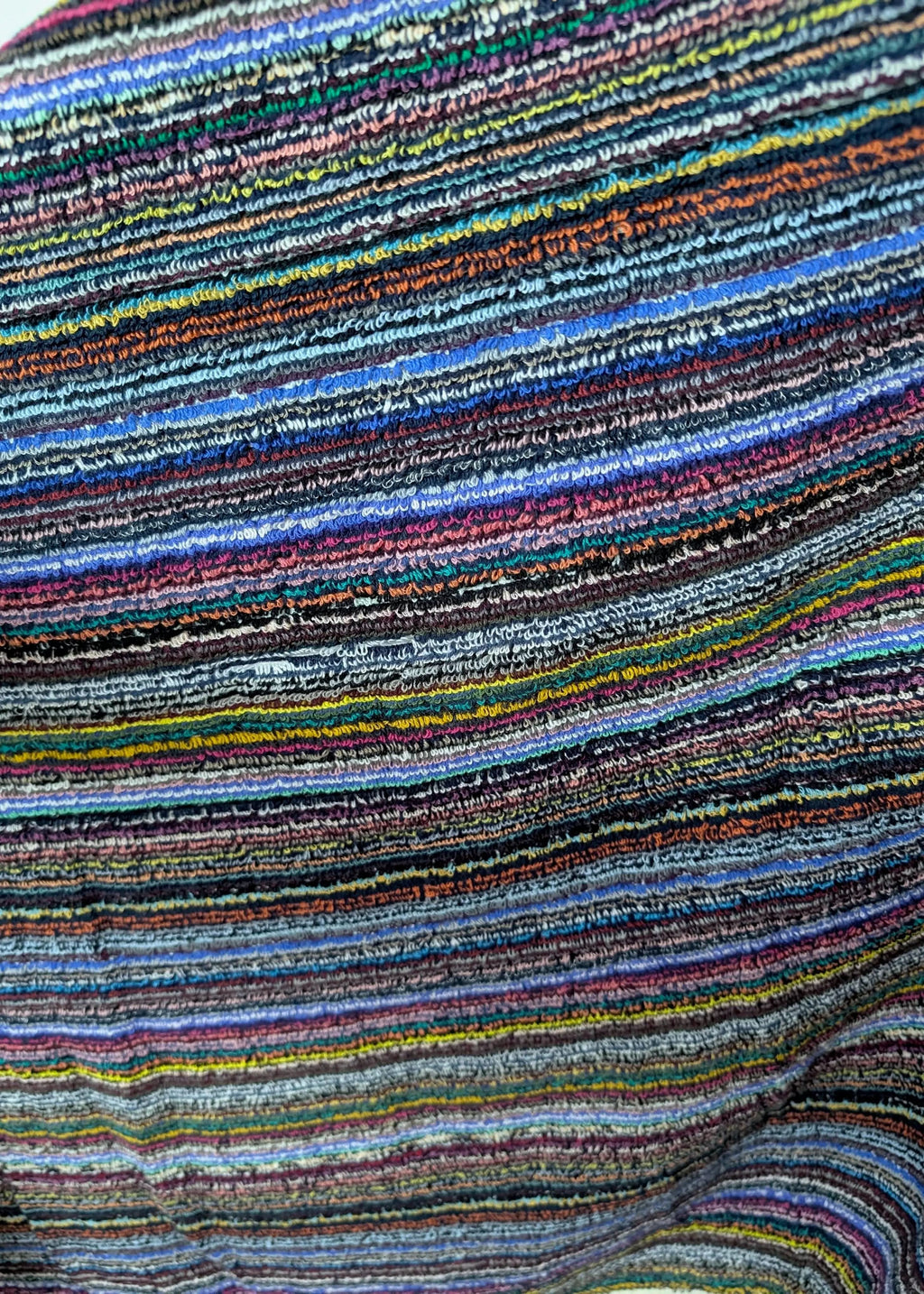 Linea Collection – Oversized Turkish Cotton Bath Towel with Tonal Stripes and Tassels - SwagglyLife Home & Fashion