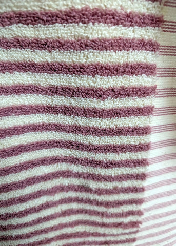 Linea Collection – Oversized Turkish Cotton Bath Towel with Tonal Stripes and Tassels - SwagglyLife Home & Fashion