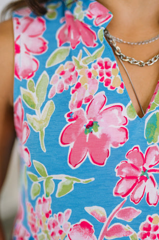 Lizzy Three Tier Tank Dress in Falling Floral in - Womens photo