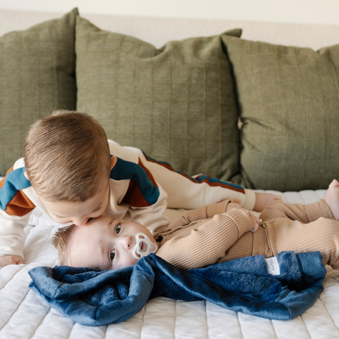 Saranoni Lush Mini Blankets in Navy - photo