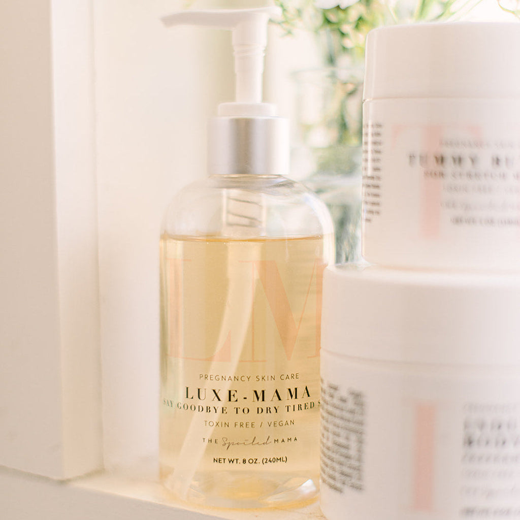 The Spoiled Mama Luxe-Mama Pregnancy Body Wash in - Body Wash > body wash for pregnancy > pregnancy safe body wash > best body wash for pregnancy > sulphate free body wash > vegan body wash > shower gel photo