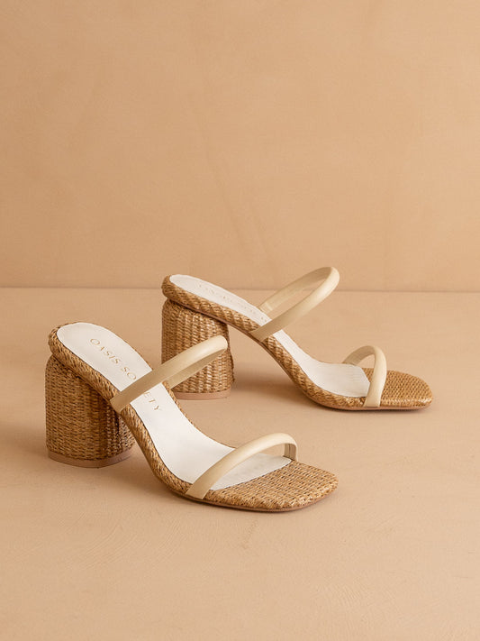 The Margaret | Butter Rattan Heel in - HEELS photo