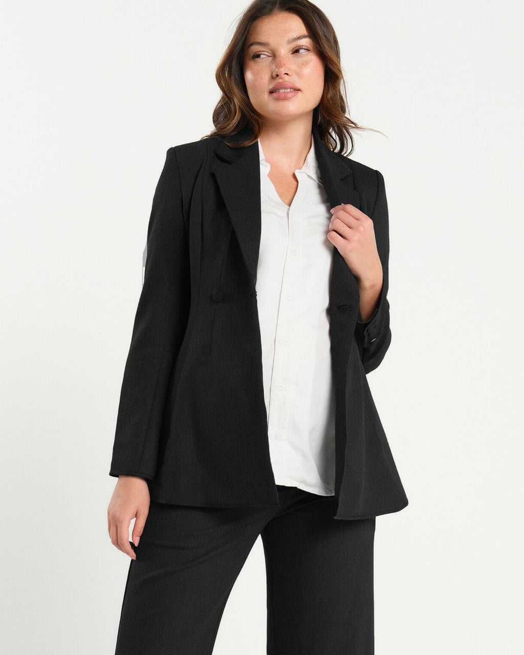 Nathalie Maternity Blazer (Regular & Petite) in - Maternity Blazer Suit Jacket photo