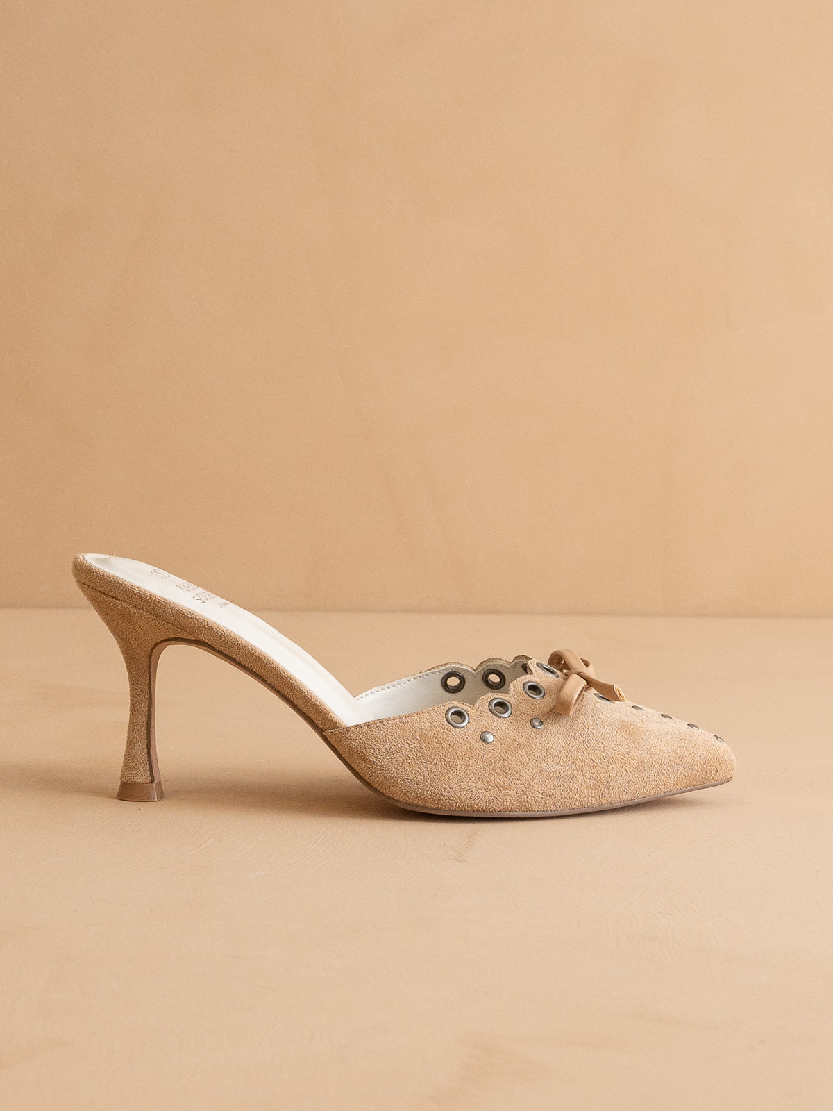 The Meridian | Sand Kitten Heel in - HEELS photo