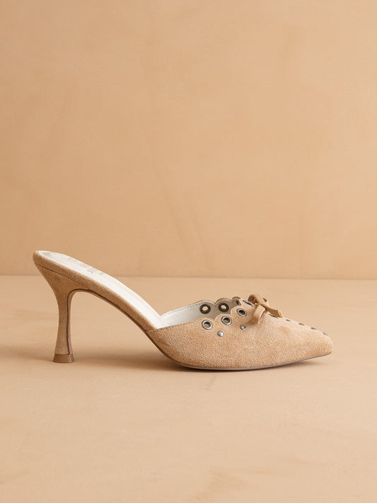 The Meridian | Sand Kitten Heel in - HEELS photo