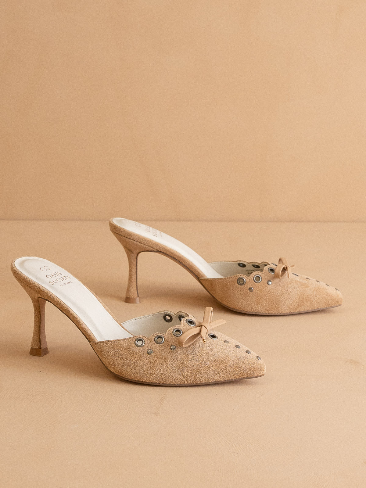 The Meridian | Sand Kitten Heel in - HEELS photo