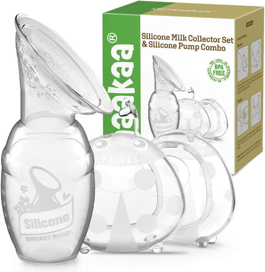 Haakaa Silicone Pump & Milk Collector Set Combo - Gen. 1 4 oz