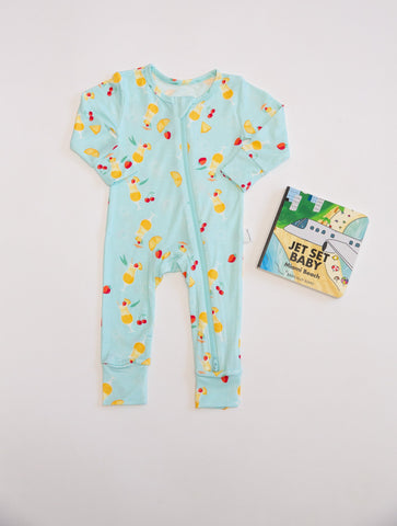 Miami Vice Fruit Smoothie Zippered Romper