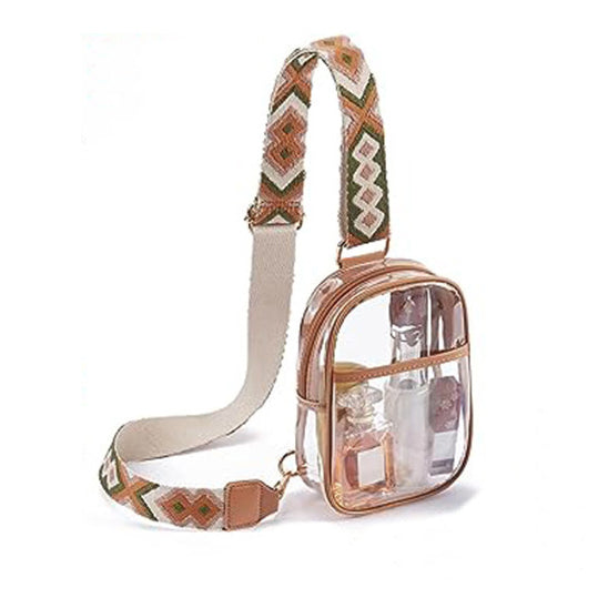 Noelle Clear Stadium Sling in Mocha - photo