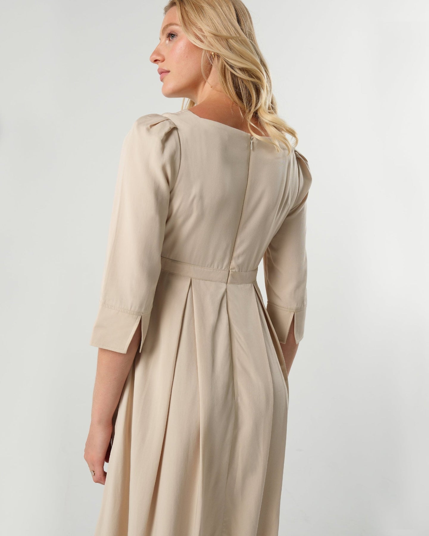 Sarah Empire Maternity & Nursing Dress in TENCEL (Regular & Petite) in - Women's Maternity Dress photo