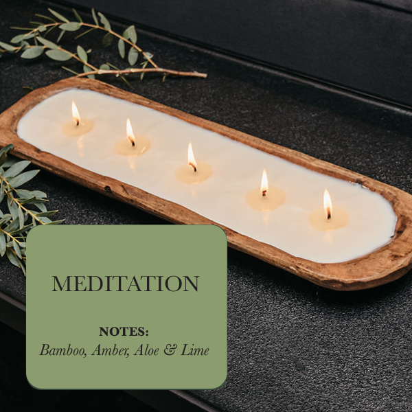 5-Wick Dough Bowl Soy Candle - Meditation in - Soy Candles photo