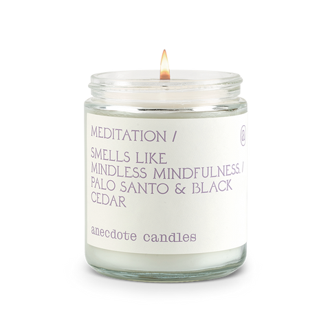 Meditation in - candle photo