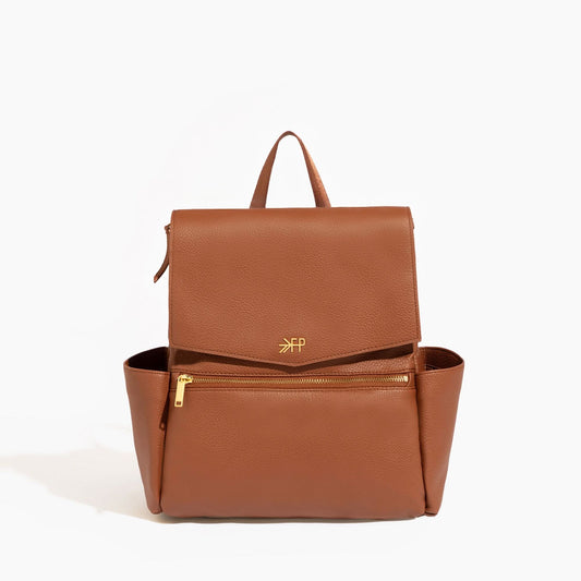 Freshly Picked Cognac Mini Classic Diaper Bag II in - Mini Classic Diaper Bag II photo