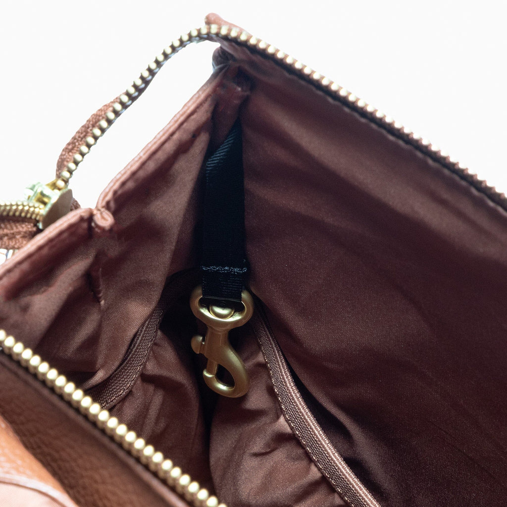 Cognac Mini Classic Diaper Bag II in - Mini Classic Diaper Bag II photo