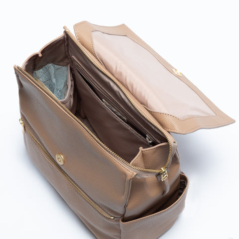 Toffee Mini Classic Diaper Bag II in - Mini Classic Diaper Bag II photo