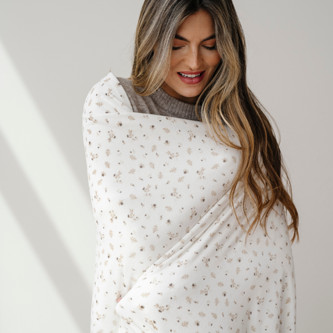 MINKY STRETCH THROW BLANKETS in Posy - photo
