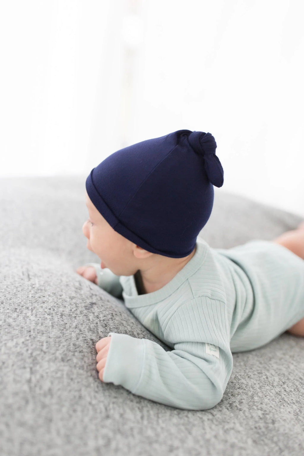 Swaddle Blanket and Hat Set - Navy Blue in - Swaddle Blankets & Hat / Headband Sets photo
