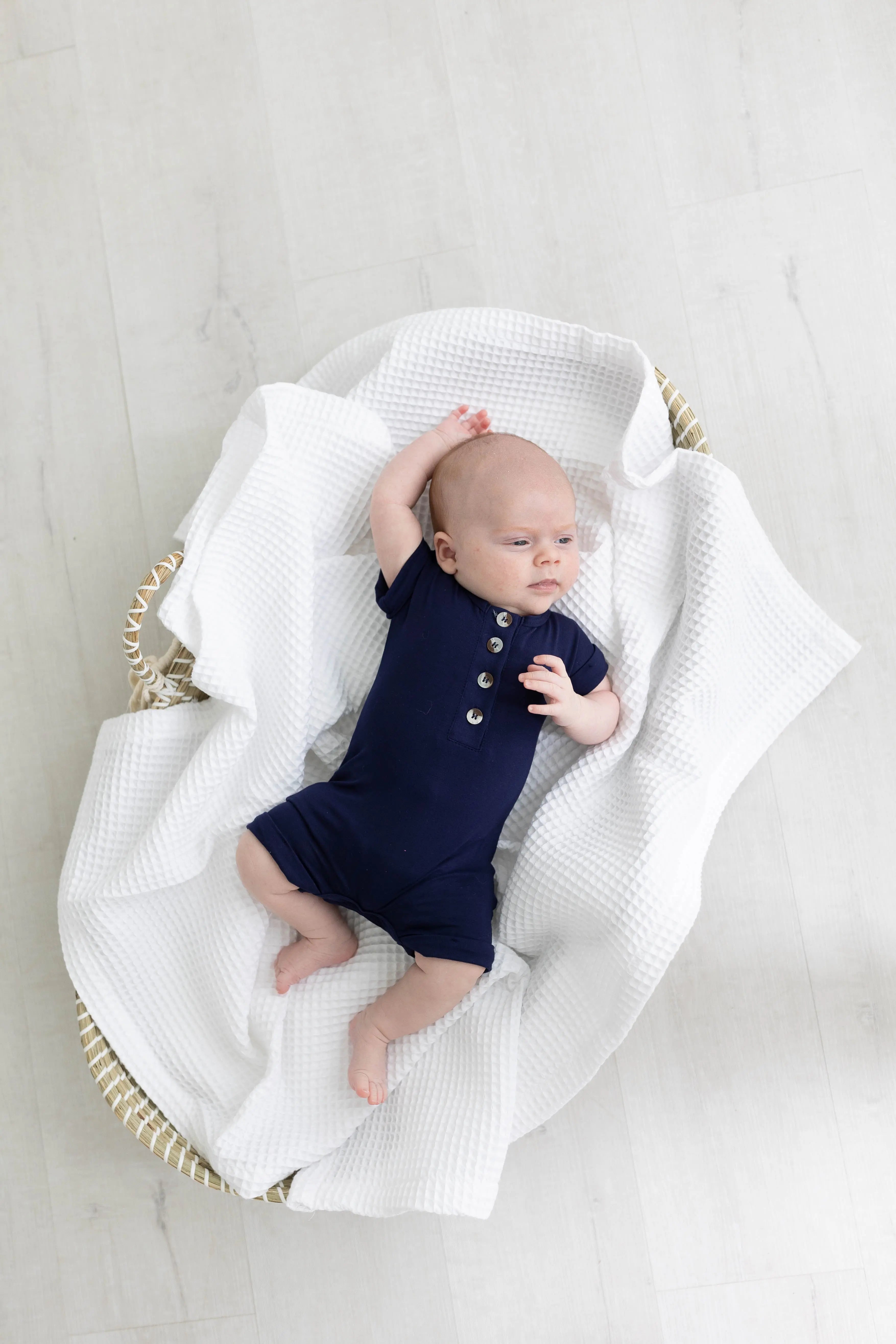 Waffle Blankets - Newborn, Baby, Toddler - 100% Cotton in - Swaddle Blankets & Hat / Headband Sets photo