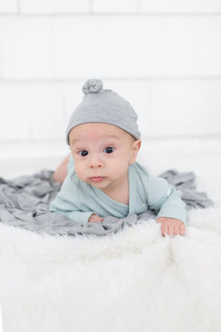 Swaddle Blanket and Hat Set - Gray in - Swaddle Blankets & Hat / Headband Sets photo