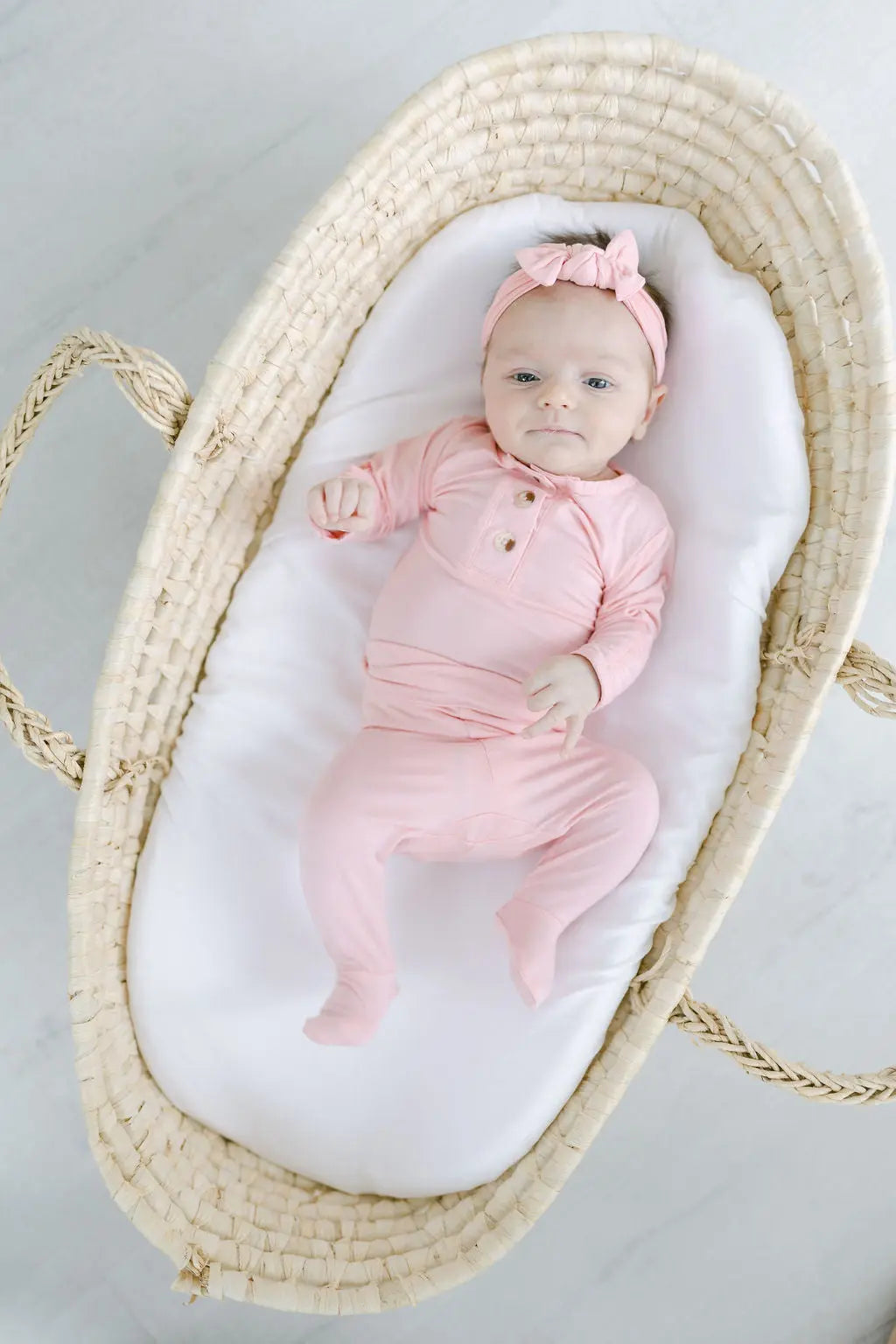 Top and Bottom Outfit, Hat and Headband Set (Newborn - 12 months) - Pink in - Onesies photo