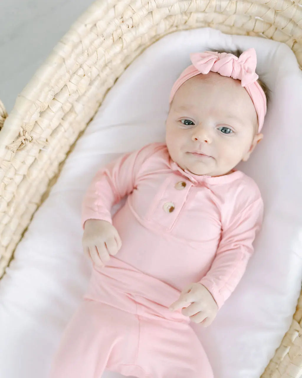 Top and Bottom Outfit, Hat and Headband Set (Newborn - 12 months) - Pink in - Onesies photo