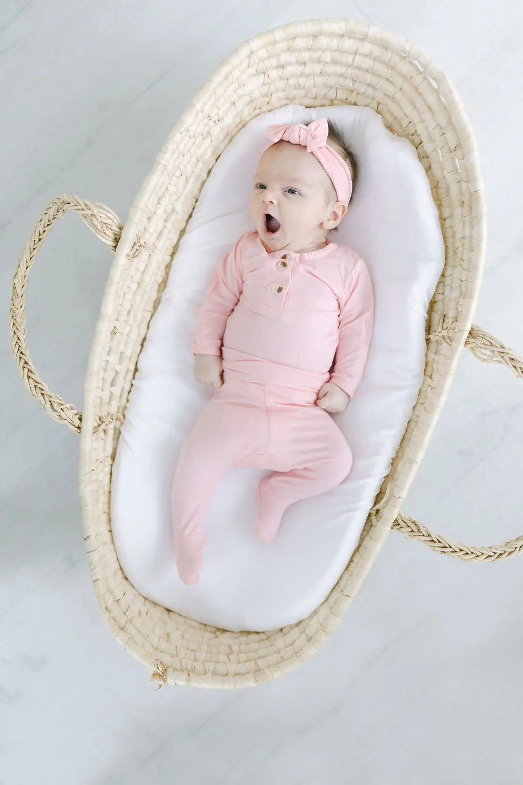 Top and Bottom Outfit, Hat and Headband Set (Newborn - 12 months) - Pink in - Onesies photo