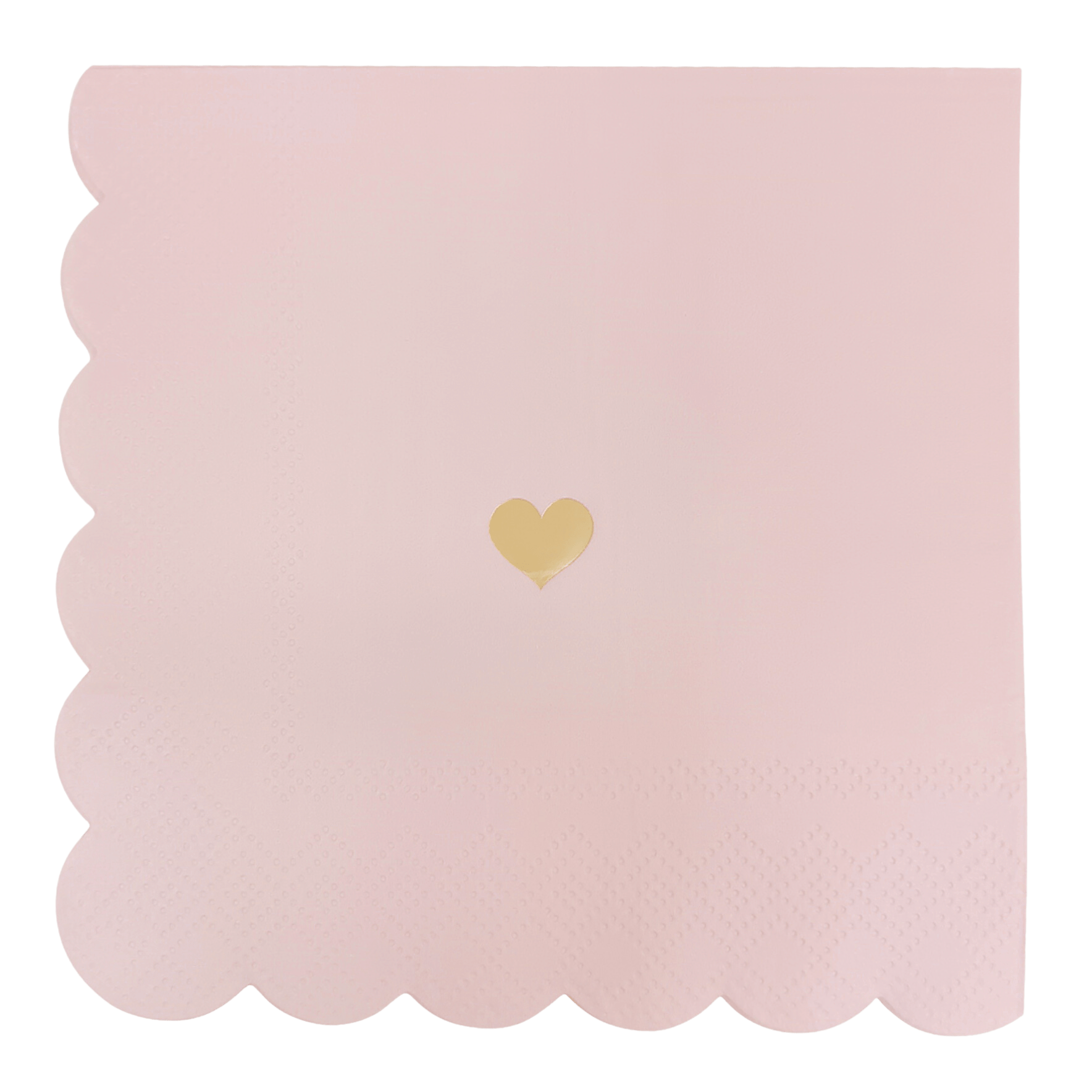 Pink with Gold Heart Cocktail Napkins in - cocktail napkins photo