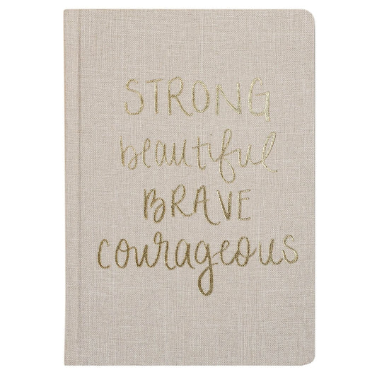 Strong Beautiful Brave Courageous Fabric Journal in - Notebooks photo
