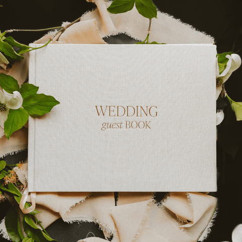 Tan Wedding Guestbook - SwagglyLife Home & Fashion