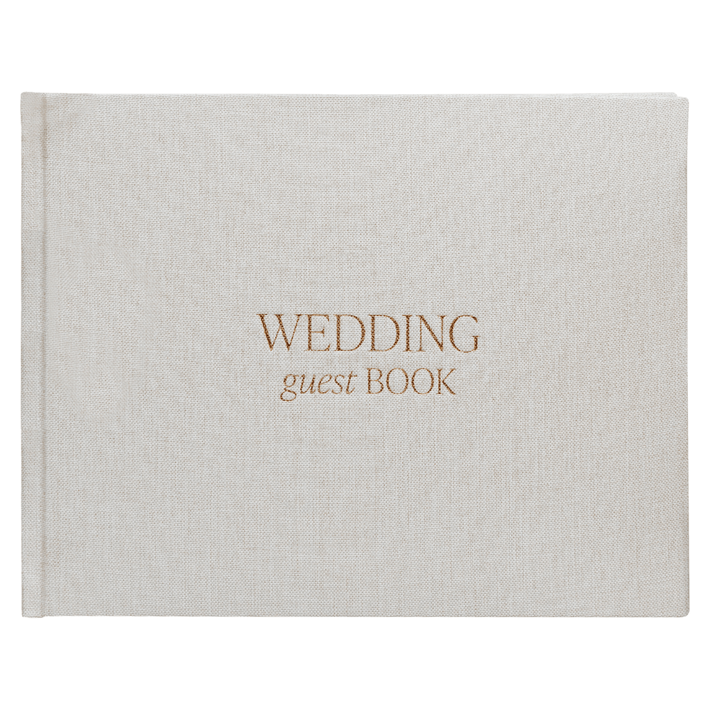 Tan Wedding Guestbook - SwagglyLife Home & Fashion
