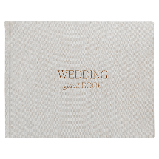 Tan Wedding Guestbook in - Guestbook photo