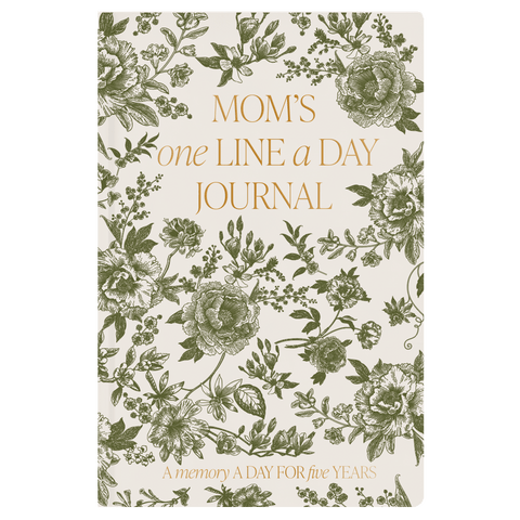 Mom's One Line A Day Green Delft Leather Journal in - Notebooks photo
