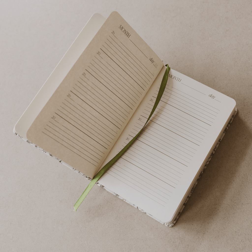 Mom's One Line A Day Green Delft Leather Journal in - Notebooks photo