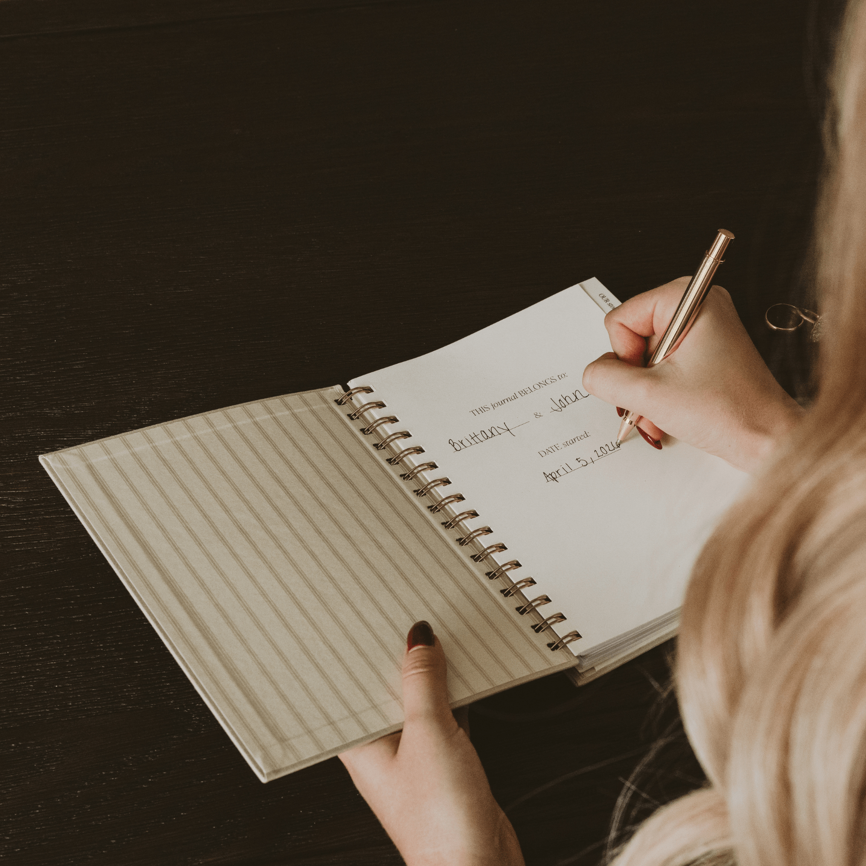 Newlywed One Line A Day Prompted Journal in - Prompted Journal photo