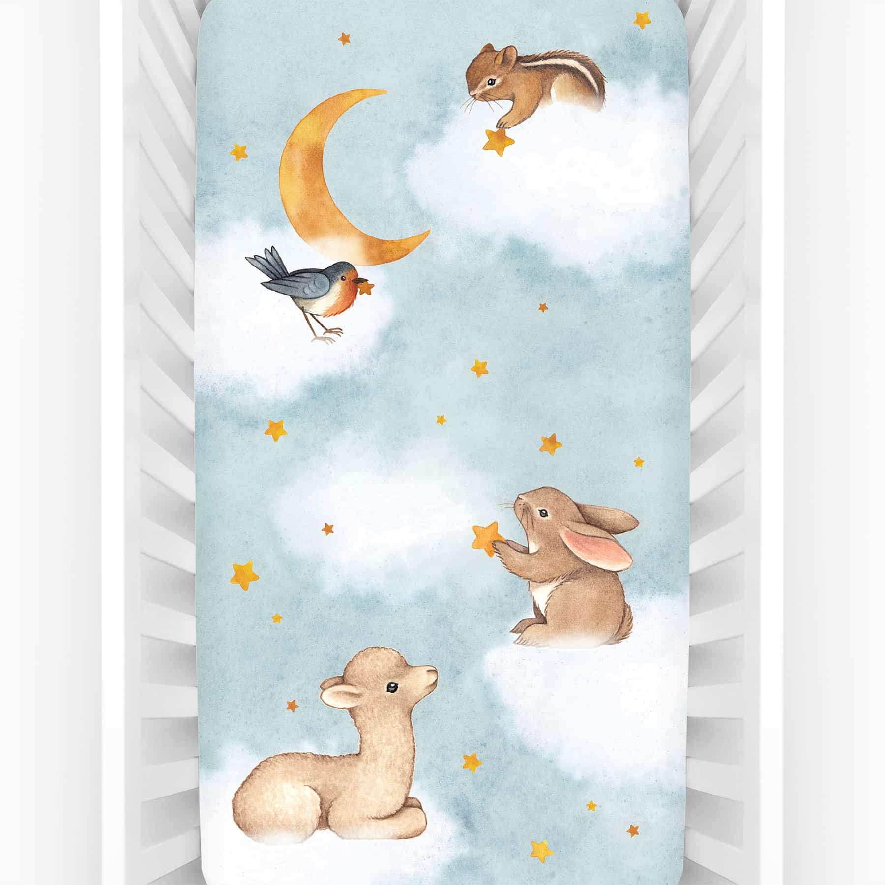 Goodnight Wonderland Standard Size Crib Sheet in - Crib sheets photo