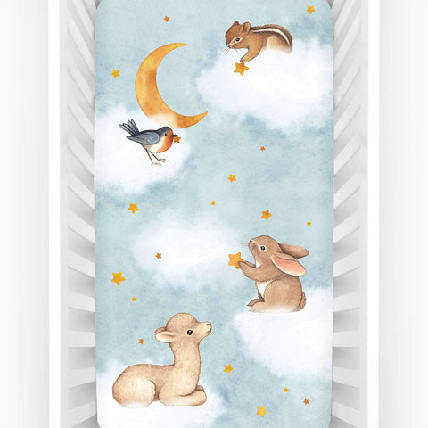 Goodnight Wonderland Standard Size Crib Sheet in - Crib sheets photo
