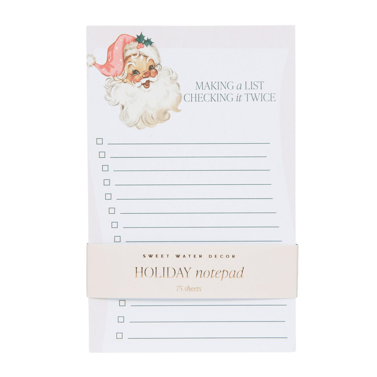 Vintage Santa Notepad - SwagglyLife Home & Fashion