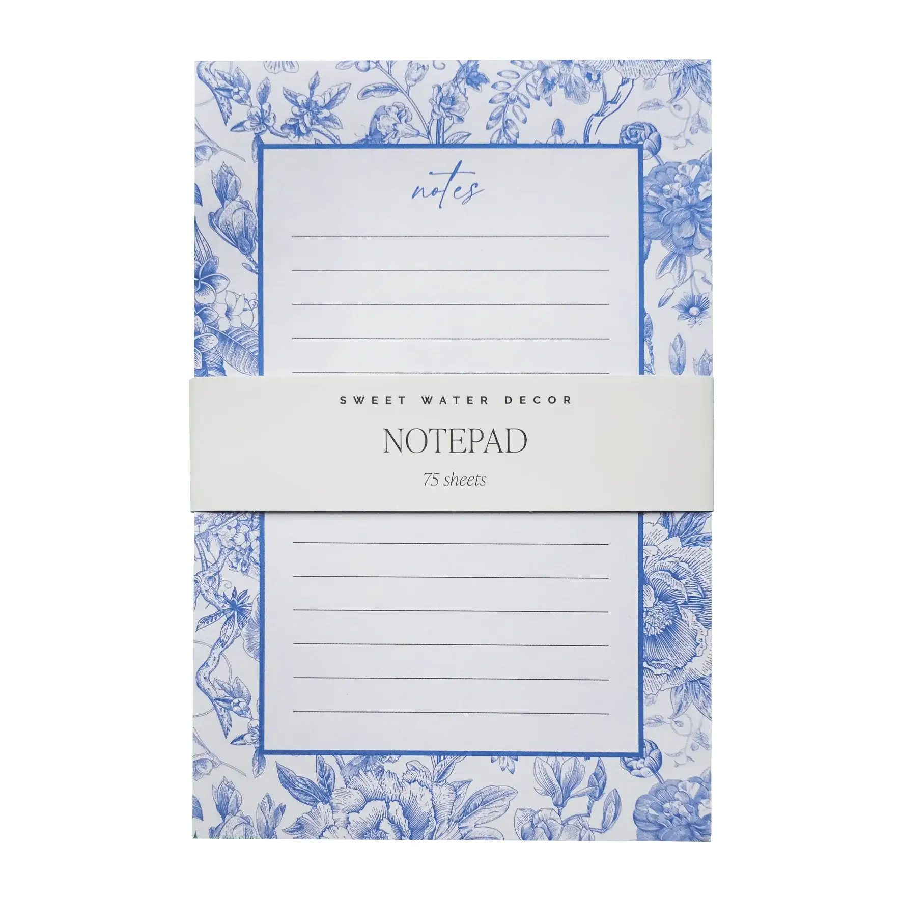 Blue Delft Notepad - SwagglyLife Home & Fashion