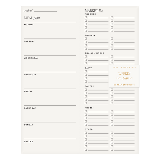 Sweet Water Decor Weekly Meal Planner Notepad in - Notepad photo
