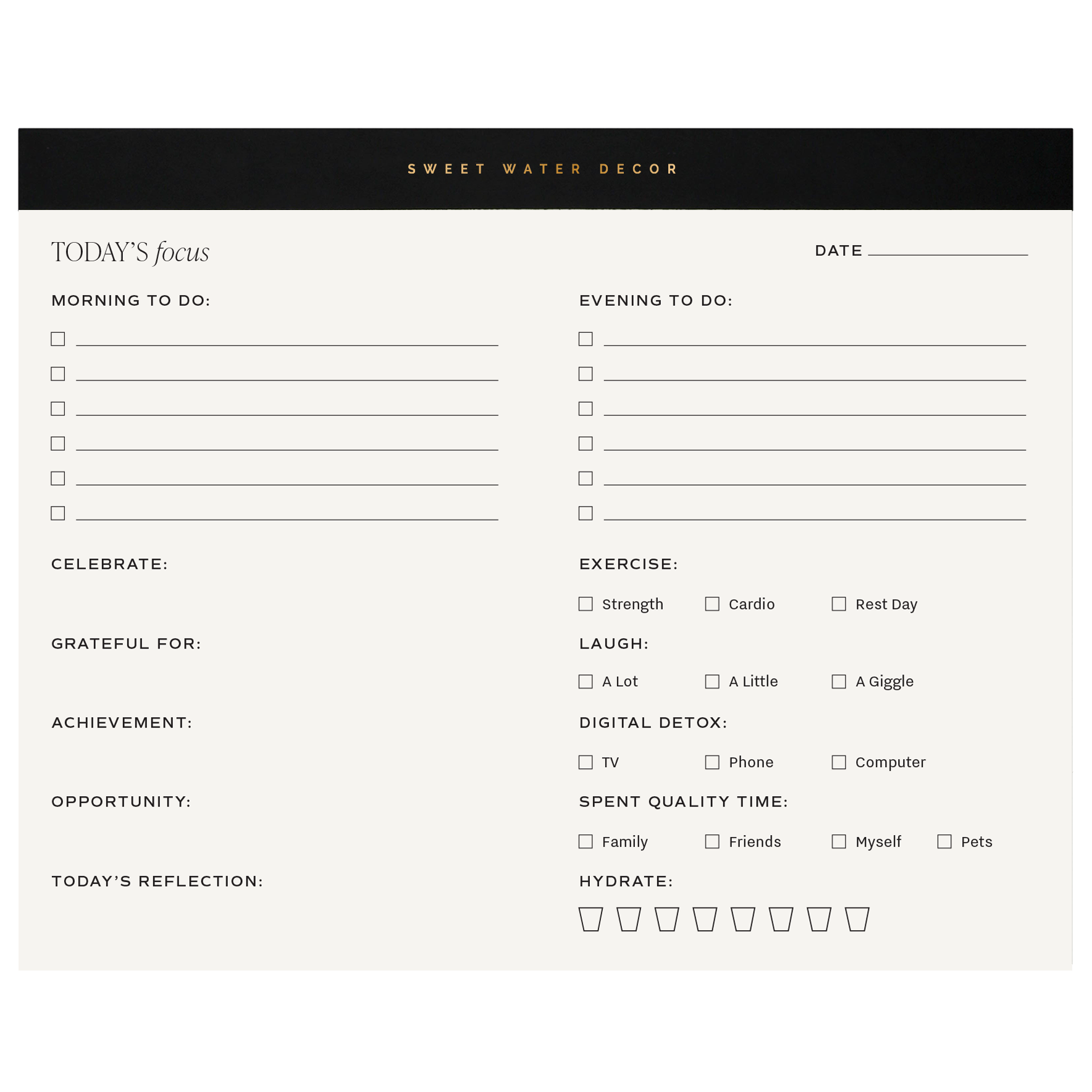 Self Care Notepad - SwagglyLife Home & Fashion