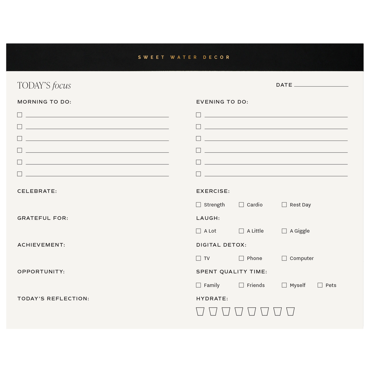 Self Care Notepad - SwagglyLife Home & Fashion