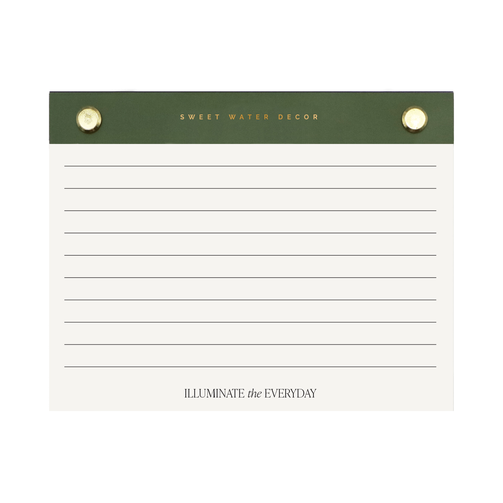 Small Green Gold Rivet Basic Notepad in - Notepad photo