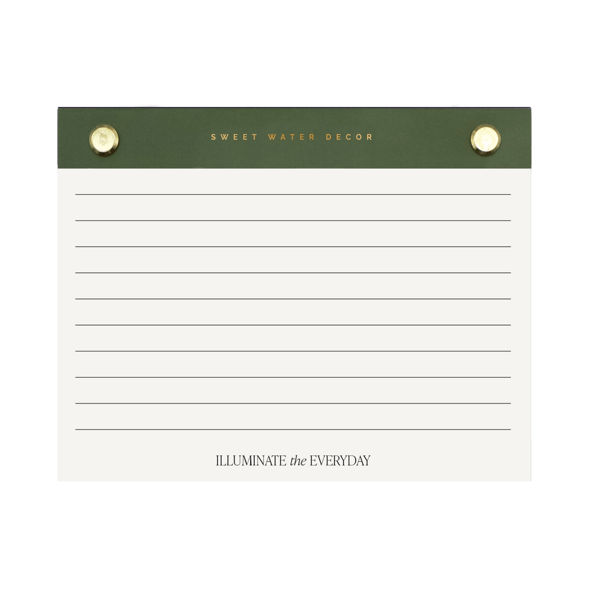 Small Green Gold Rivet Basic Notepad in - Notepad photo